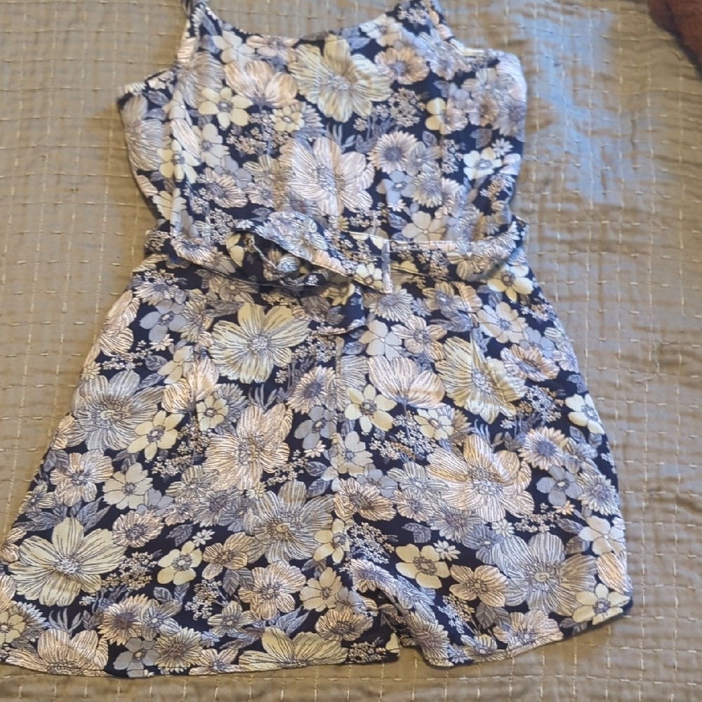 Abercrombie Kids Blue and White Floral Dress